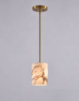 Valencia – Spanish Alabaster Pendant Light in Brushed Brass