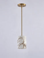 Valencia – Spanish Alabaster Pendant Light in Brushed Brass