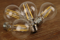 6W Dimmable LED (60W eq.) Classic Style Edison Bulbs, 2700K Warm White, 4 Pack