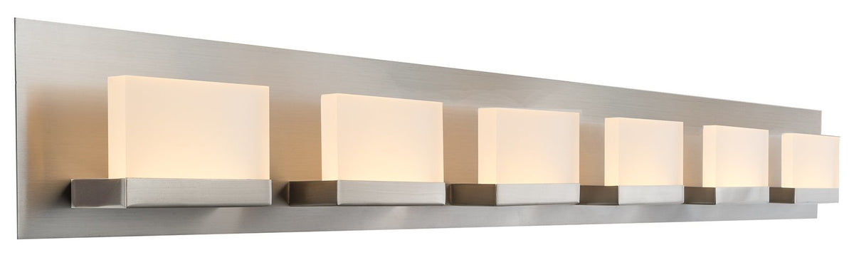 Kichler 4 Light 31" Wide Integrated LED Bathroom Vanity Light - Bed - View #9