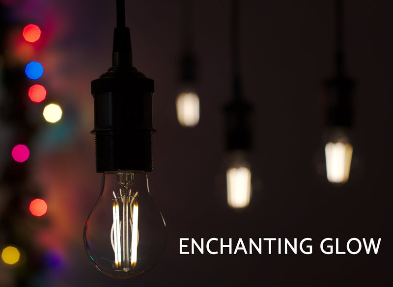 6W Dimmable LED (60W eq.) Classic Style Edison Bulbs, 2700K Warm White, 4 Pack