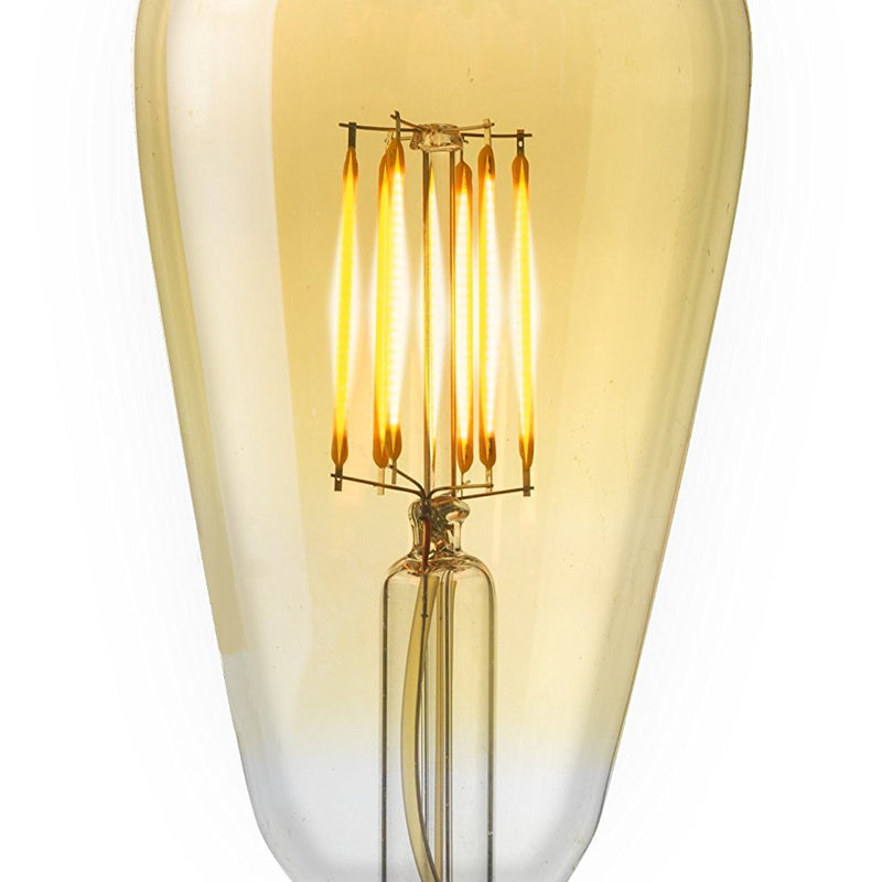 7W Dimmable LED (50W eq.) Vintage Filament Edison Light Bulb, 2200K Extra Warm White, ST21 Antique Shape