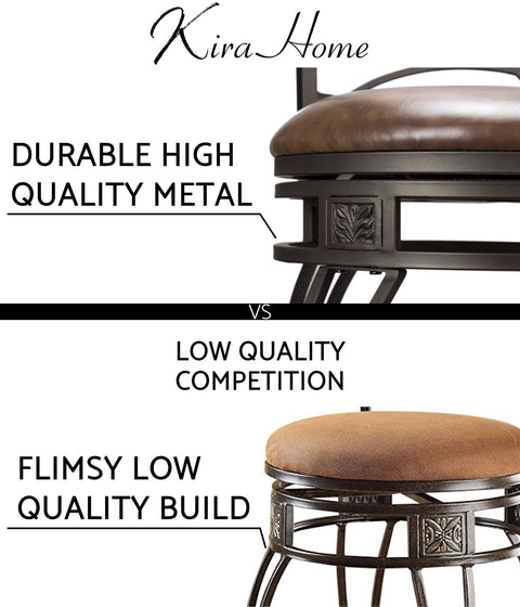Monarch II 30" Swivel Bar Stool, Set of 2