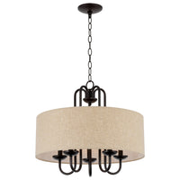Gwenyth 20" 5-Light Modern Drum Chandelier