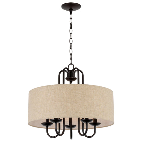 Gwenyth 20" 5-Light Modern Drum Chandelier