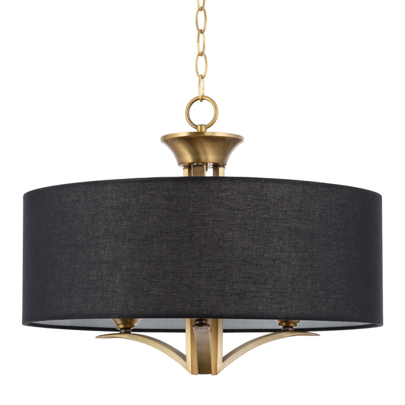 Alondra 20" Modern 3-Light Drum Chandelier