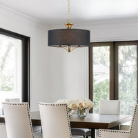 Alondra 20" Modern 3-Light Drum Chandelier