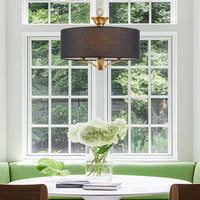 Alondra 20" Modern 3-Light Drum Chandelier