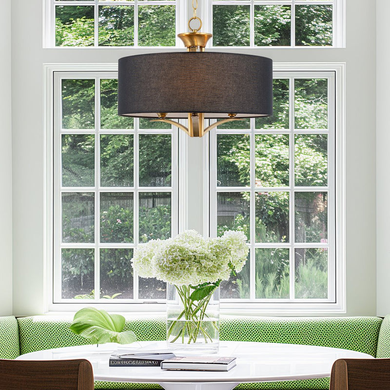 Alondra 20" Modern 3-Light Drum Chandelier