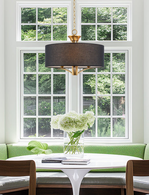 Alondra 20" Modern 3-Light Drum Chandelier