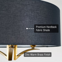 Alondra 20" Modern 3-Light Drum Chandelier