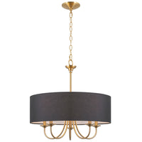 Quinn 22" Traditional 5-Light Hanging Chandelier