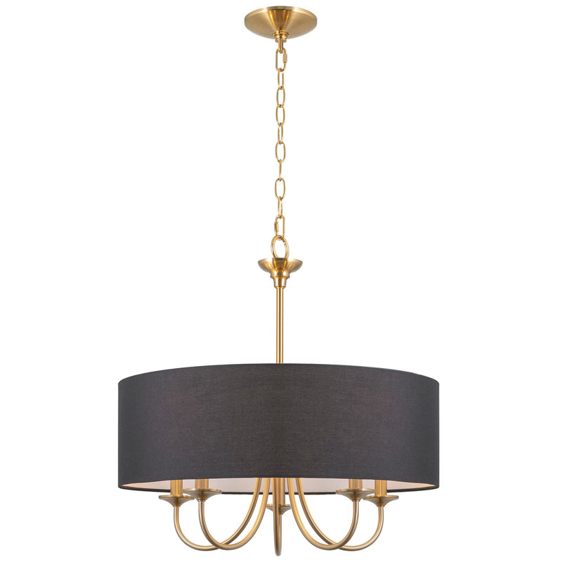 Quinn 22" Traditional 5-Light Hanging Chandelier