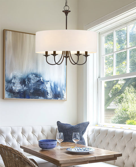 Quinn 22" Traditional 5-Light Chandelier