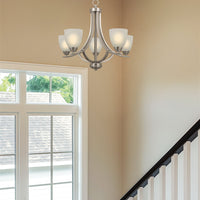 Weston 24" Contemporary 5-Light Large Hanging Chandelier