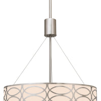Sienna 19" 3-Light Metal Drum Chandelier