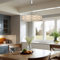 Sienna 19" 3-Light Metal Drum Chandelier