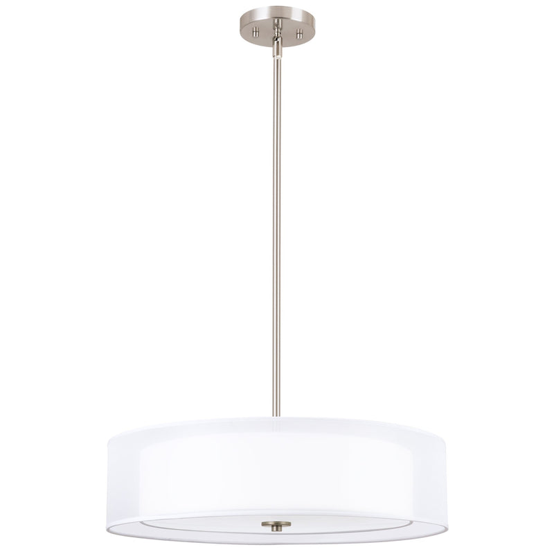 Lindos 20" Modern 3-Light Double Drum Chandelier