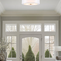 Lindos 20" Modern 3-Light Double Drum Chandelier