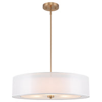 Lindos 20" Modern 3-Light Double Drum Chandelier