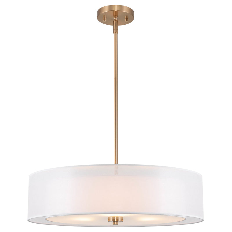 Lindos 20" Modern 3-Light Double Drum Chandelier