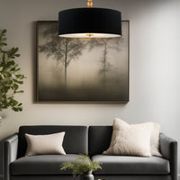 Adelade 22" Modern 3-Light Drum Pendant Chandelier