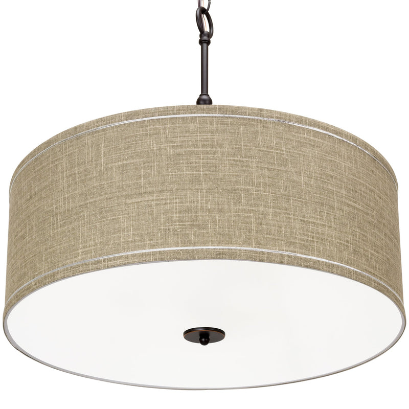 Adelade 23" Modern 3-Light Drum Pendant Chandelier