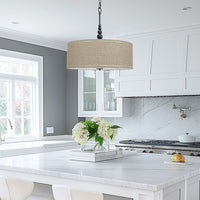 Adelade 23" Modern 3-Light Drum Pendant Chandelier