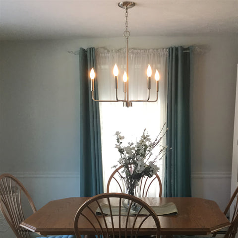 Camille 22" 5-Light Modern Chandelier