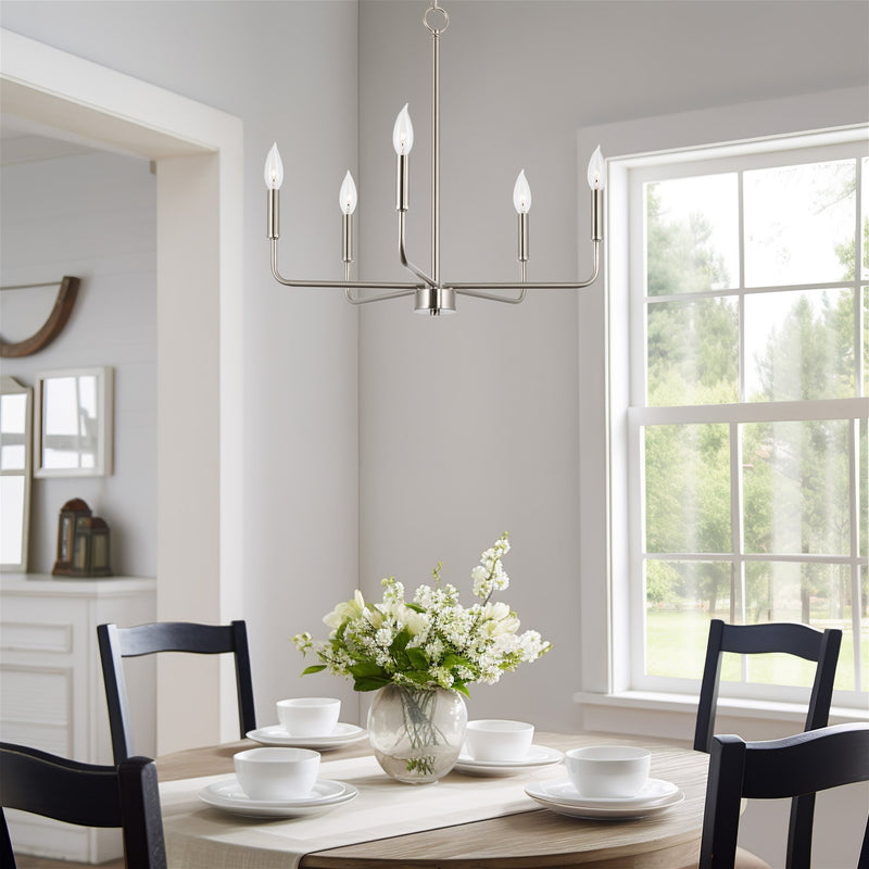 Camille 22" 5-Light Modern Chandelier