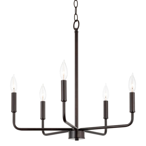 Camille 22" 5-Light Modern Chandelier