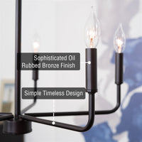 Camille 22" 5-Light Modern Chandelier