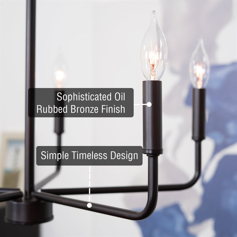 Camille 22" 5-Light Modern Chandelier