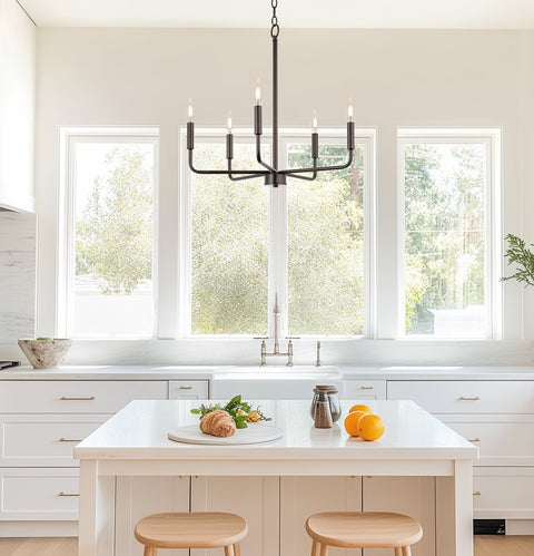 Camille 22" 5-Light Modern Chandelier