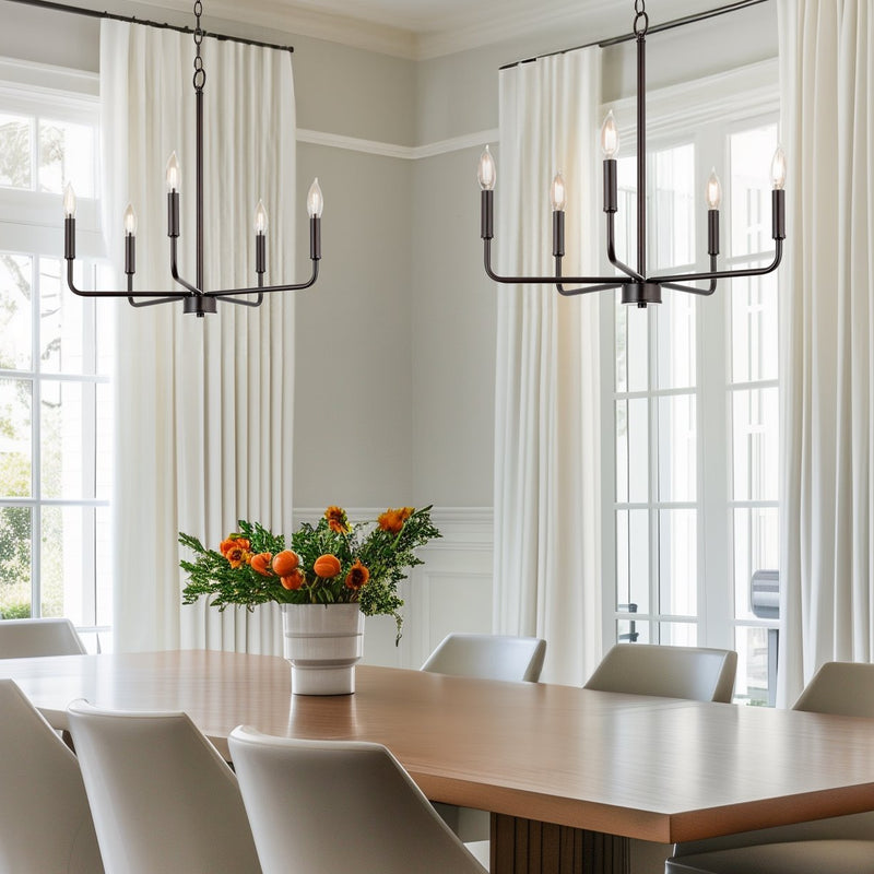 Camille 22" 5-Light Modern Chandelier