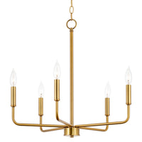 Camille 22" 5-Light Modern Chandelier
