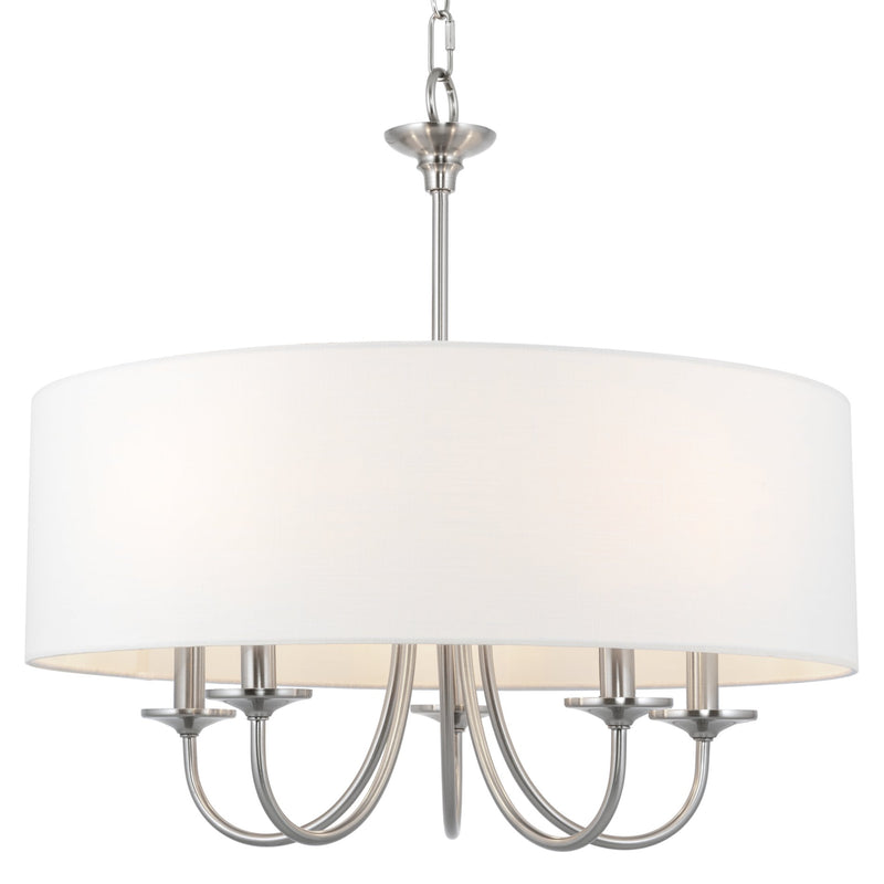 Quinn 22" Traditional 5-Light Hanging Chandelier