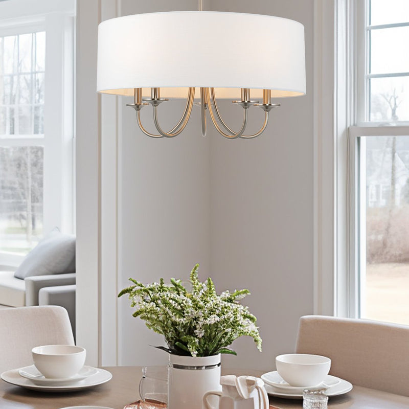 Quinn 22" Traditional 5-Light Hanging Chandelier