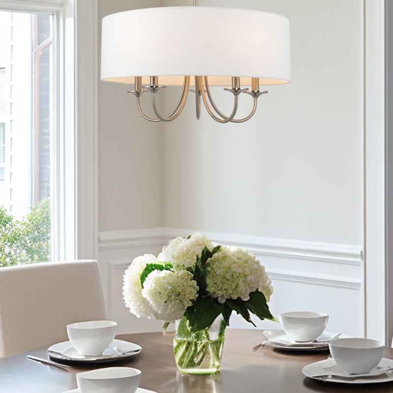 Quinn 22" Traditional 5-Light Hanging Chandelier