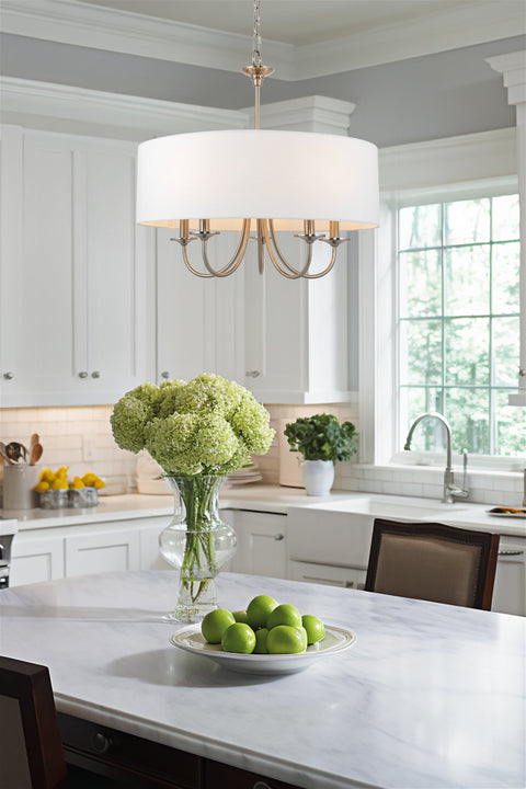 Quinn 22" Traditional 5-Light Hanging Chandelier
