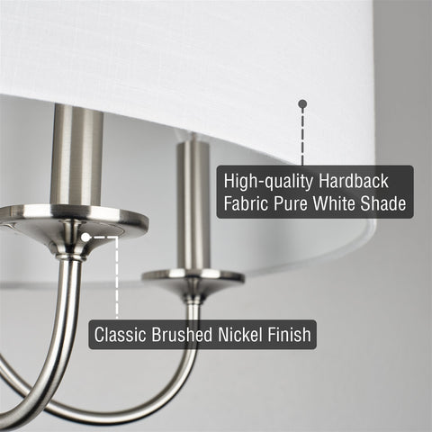 Quinn 22" Traditional 5-Light Hanging Chandelier