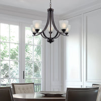 Weston 24" Contemporary 5-Light Large Chandelier