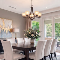 Weston 24" Contemporary 5-Light Large Chandelier