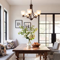 Weston 24" Contemporary 5-Light Large Chandelier