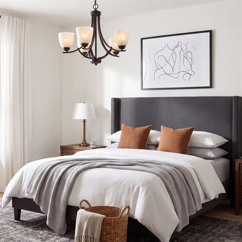Weston 24" Contemporary 5-Light Large Chandelier