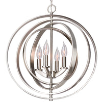 Orbits 21" 4-Light Modern Sphere/Orb Chandelier