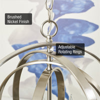 Orbits 21" 4-Light Modern Sphere/Orb Chandelier