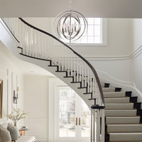 Orbits 21" 4-Light Modern Sphere/Orb Chandelier