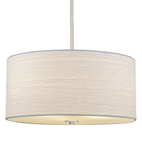 Pearl 18" Modern 3-Light Large Drum Pendant Chandelier