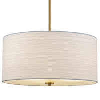 Pearl 18" Modern 3-Light Large Drum Pendant Chandelier